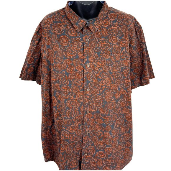Jack ONeill Mens Size XL Extra Large Button Up Floral Burst Shirt Short Sleeve - Picture 2 of 6